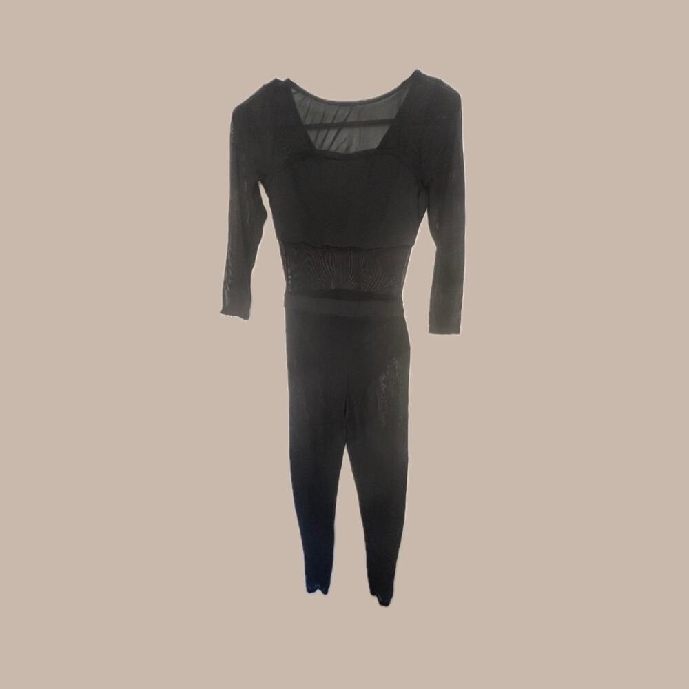 Black cat suit with